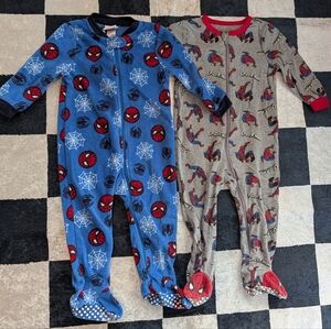 Spider-Man One Piece Footed Pajamas- 18-24m